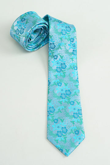 Corbata formal con estampado azul Satín